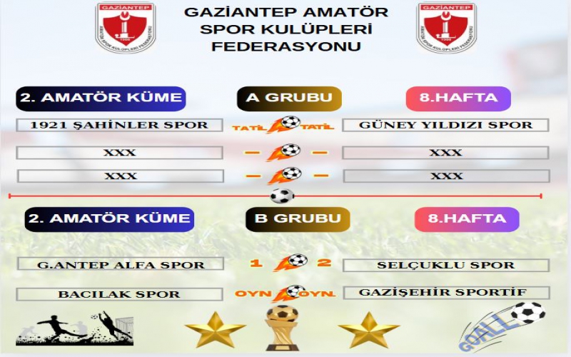 2. AMATÖR KÜME MAÇ SONUÇLARI